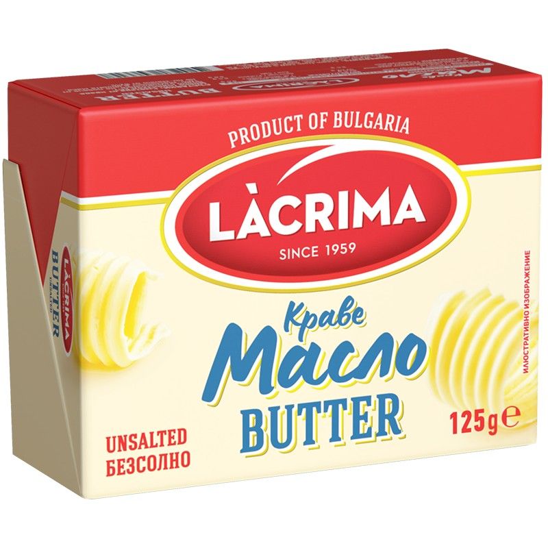 Краве Масло Lacrima 82% Масленост 125 г