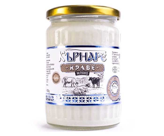Кисело Мляко Краве Пълномаслено от Ферма Кърнаре 530 г