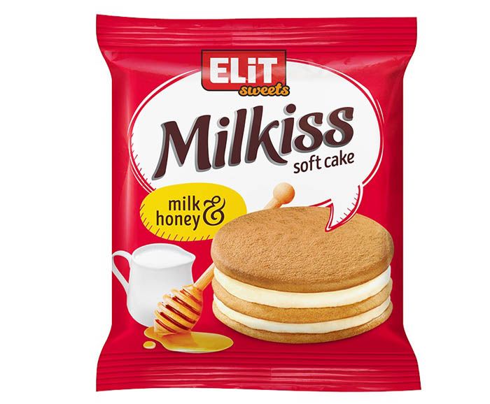 Мини Кейк с Мляко и Мед Milkiss Elit Sweets 42 г