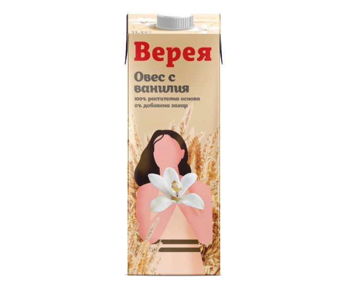 Веган Напитка с Овес и Ванилия Без Лактоза и Без Добавена Захар Верея 1 л