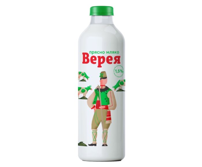 Прясно Мляко Верея 1.5% 1 л