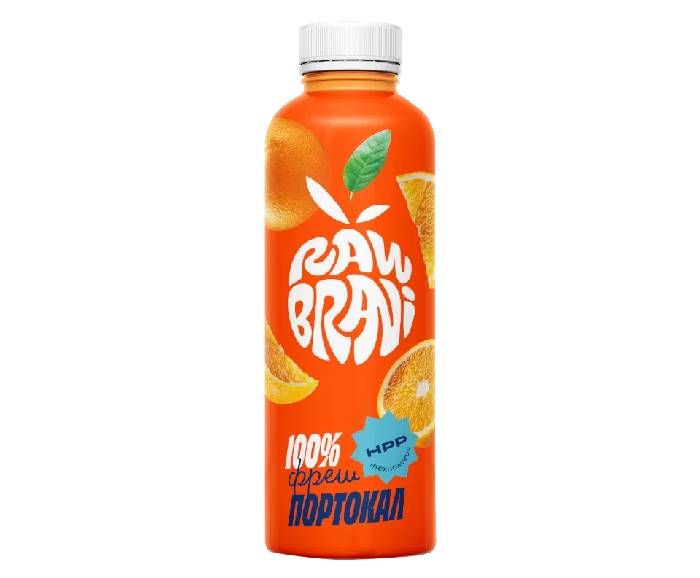 Сок 100% фреш портокал без добавена захар Raw Brani 330 мл