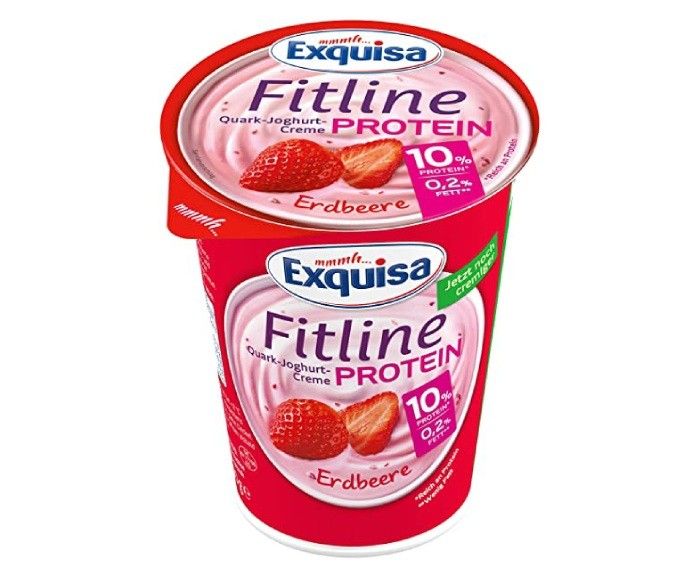 Кварк Ягода 10% Протеин Exquisa Fitline 400 г