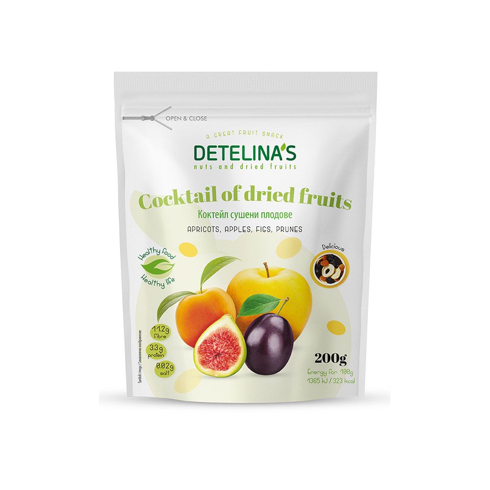 Коктейл Detelina's  Сушени плодове 200 г