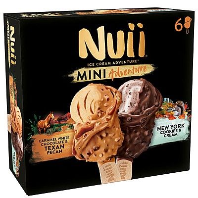 Мини Сладолед Nuii Тексан и Ню Йорк 6 х 42.5 г