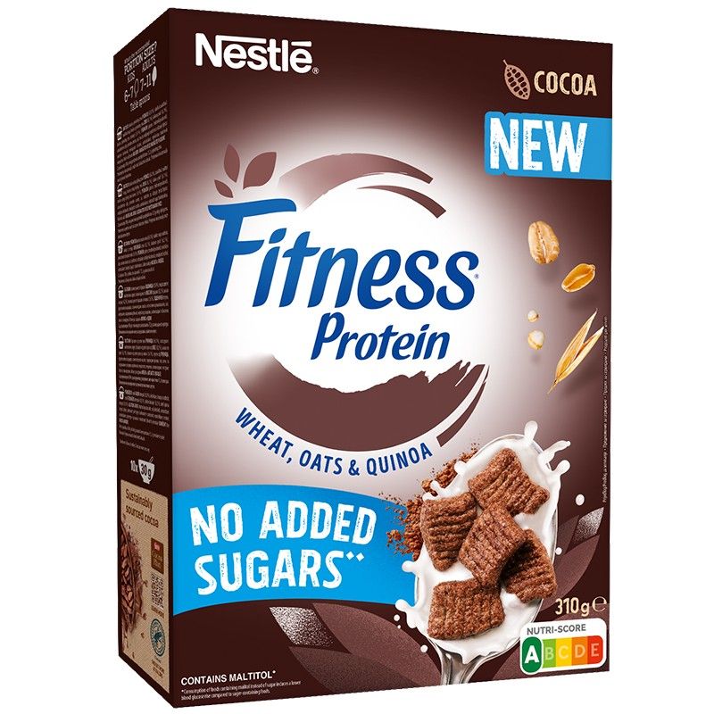 Протеинова Зърнена Закуска Nestle Fitness с Какао без Добавена Захар 310 г