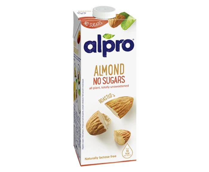Бадемова Веган Напитка Alpro Неподсладена Без Глутен, Без Лактоза 1 л