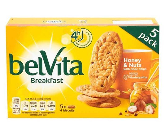 Бисквити с Мед и Ядки BelVita 225 г