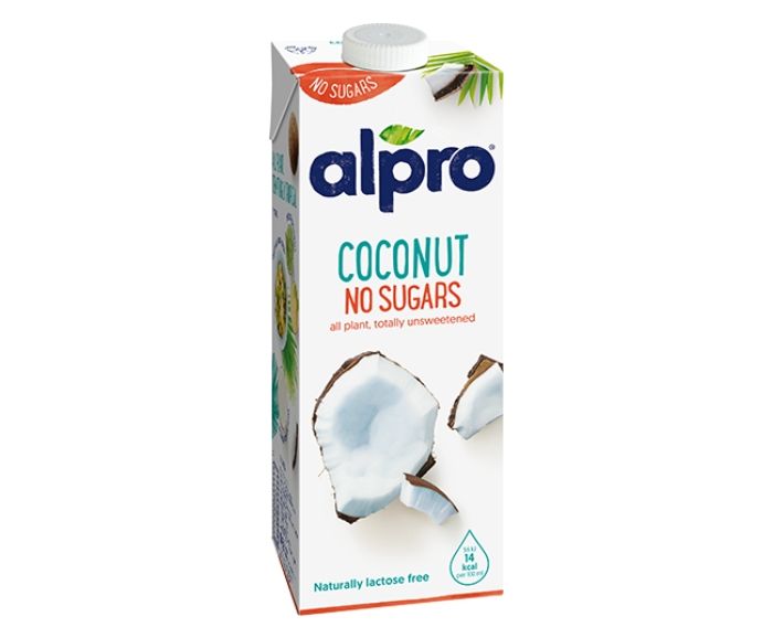 Кокосова Веган Напитка Alpro Неподсладена Без Глутен, Без Лактоза 1 л