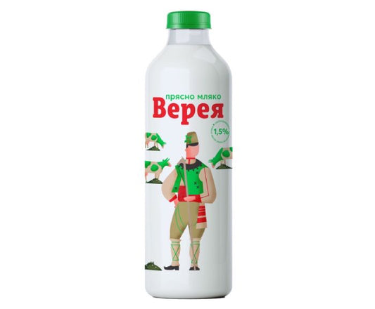 Прясно Мляко Верея 1.5% 1 л