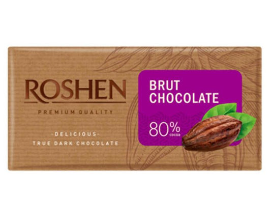 Черен шоколад Roshen Brut 80% 85 г