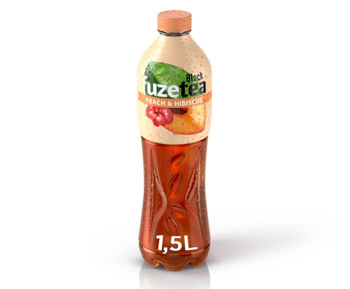 Студен Чай Fuzetea Черен Чай с Праскова и Хибискус 1.5 л