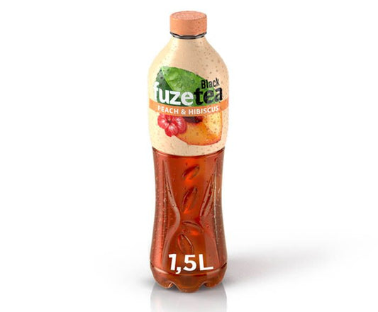 Студен Чай Fuzetea Черен Чай с Праскова и Хибискус 1.5 л